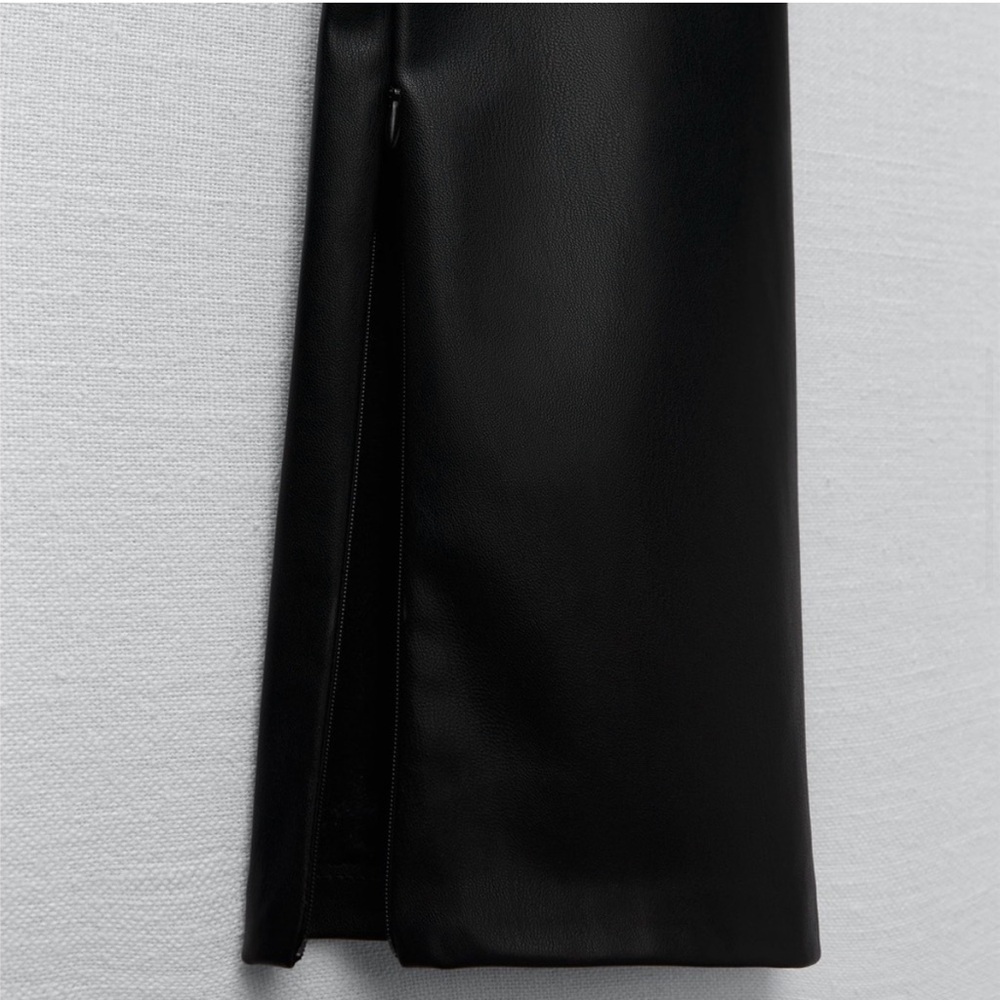 Zara Faux Leather Pants - Picture 7 of 9